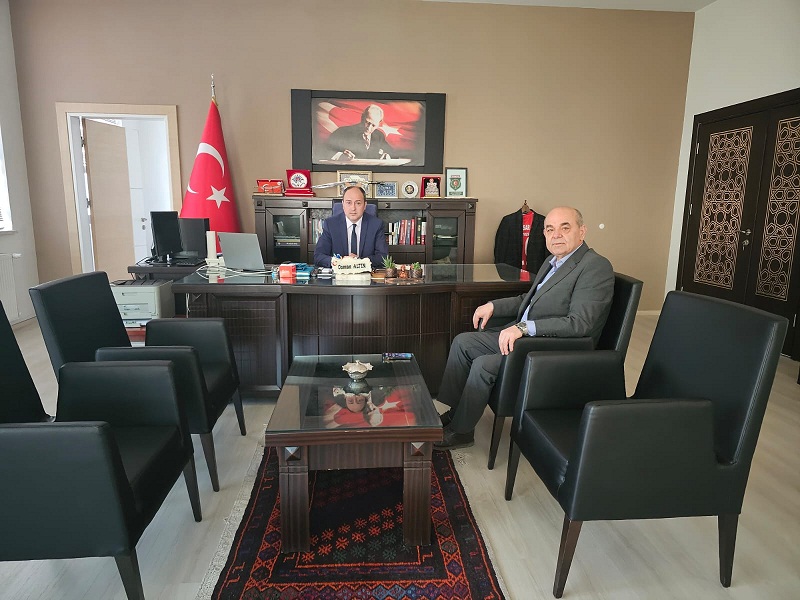 İlçe Belediye Başkanından Kaymakam Osman ALTIN'a Veda Ziyareti